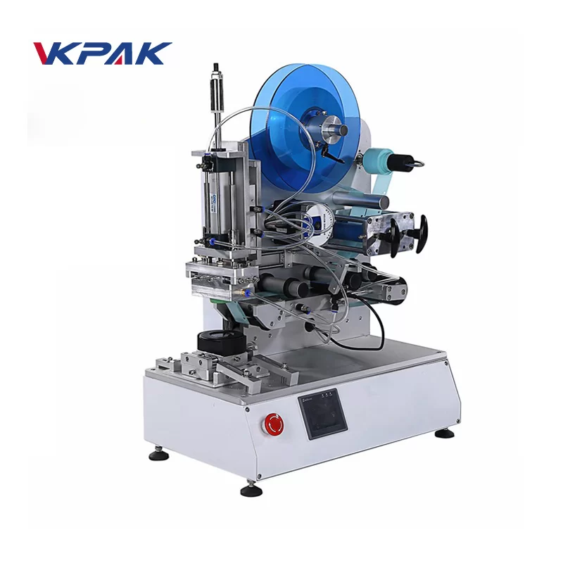 VK-T804 Aplikator Label Permukaan Datar Presisi Tinggi Semi Otomatis